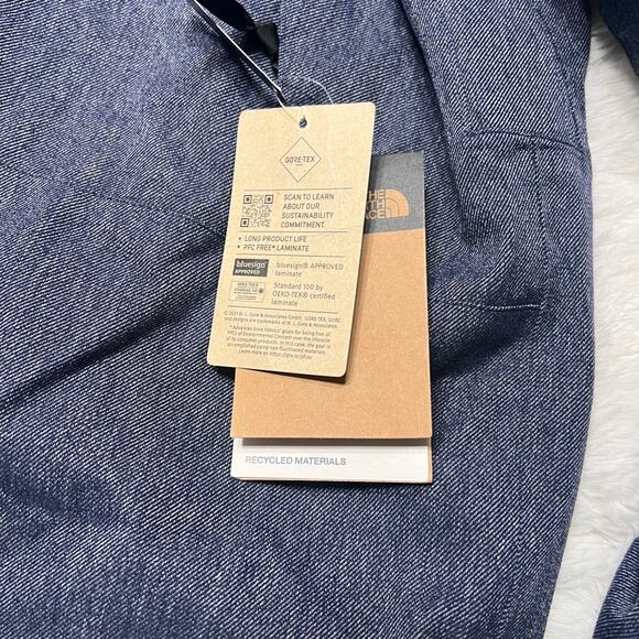 THE NORTH FACE GORETEX MOUNTAIN JACKET DENIM BLUE SIZE XL - Picture 3 of 6